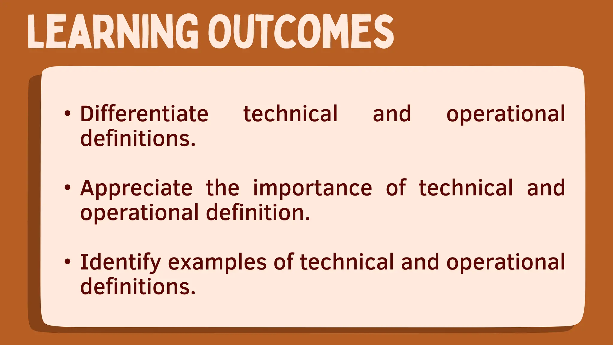 Technical and operational definitions pptx