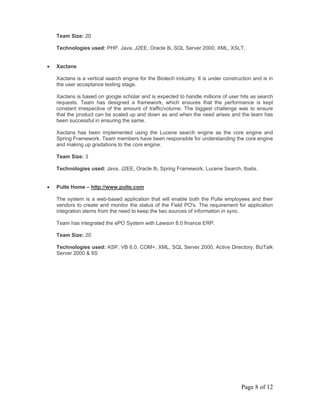 Technical Compentency Document