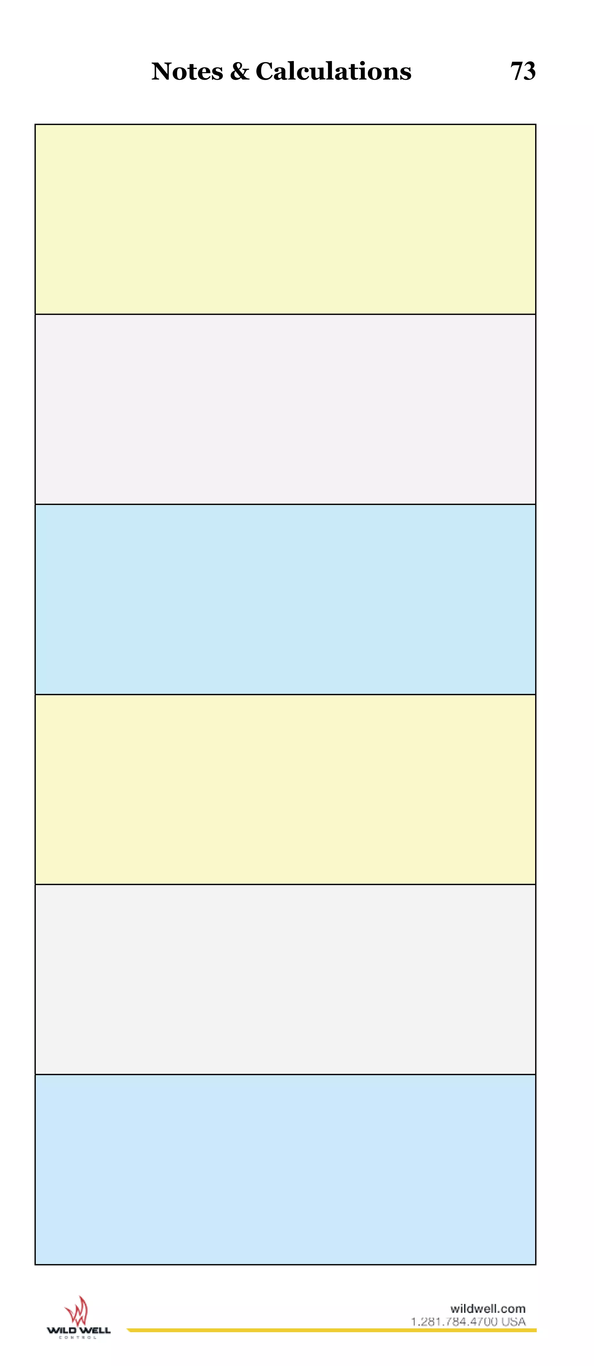 Notes & Calculations 73
 