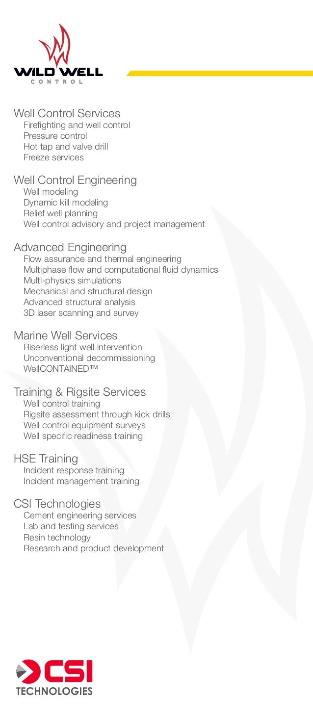 Well Control Services Firefighting ...