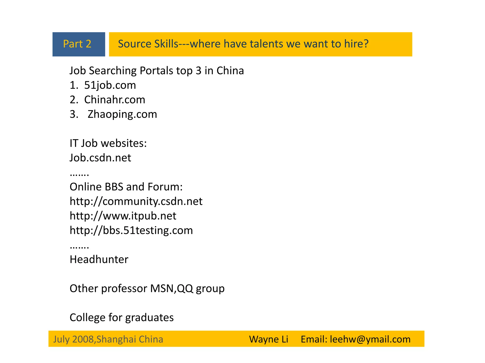 Technical Recruiting Skills Pdf