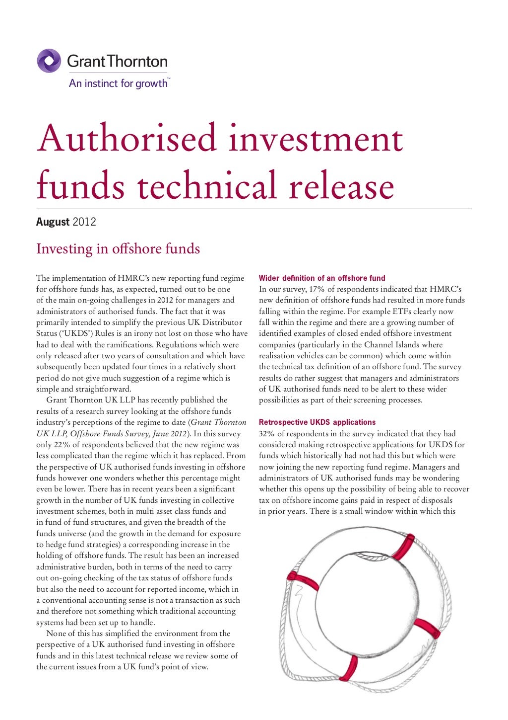 Authorised investment funds technical release 2012