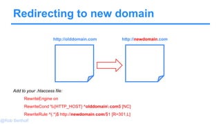 @Rob Bertholf
1. Manually Finding Missing Pages
In Google just type “site:yourdomain.com” to
return a list of pages in your website that Google
has in their index.
Check for pages which are no longer valid or that
should not appear publicly.
site:yourdomain.comGoogle Search
 