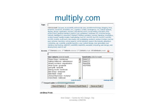 Technical Social Mechanisms - Examples and current trends