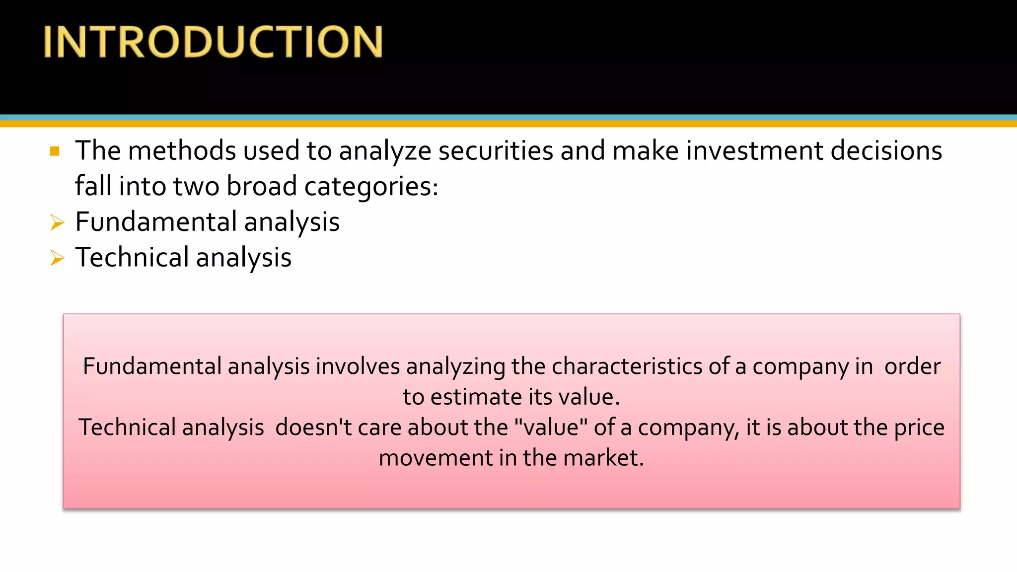 Technical analysis | PPTX