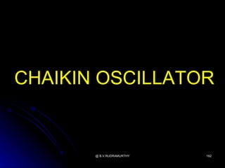 CHAIKIN OSCILLATOR


       @ B.V.RUDRAMURTHY   182
 