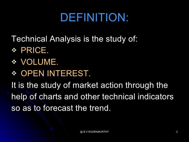 Types Of Charts In Technical Analysis