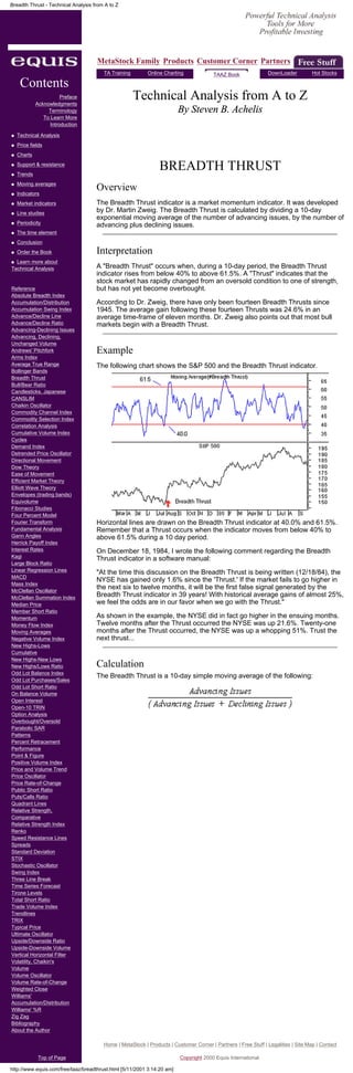 Technical analysis A to Z | PDF