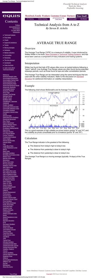 Technical analysis a to z | PDF