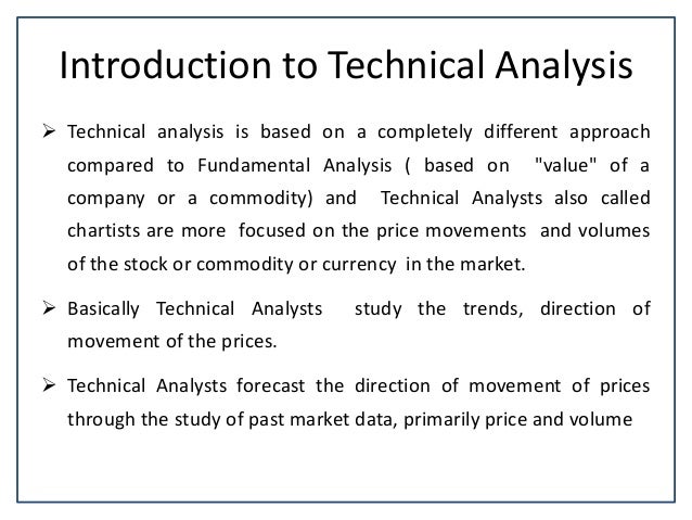 Technical analysis tools