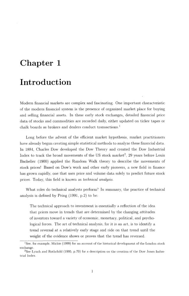 Master thesis on technical analysis
