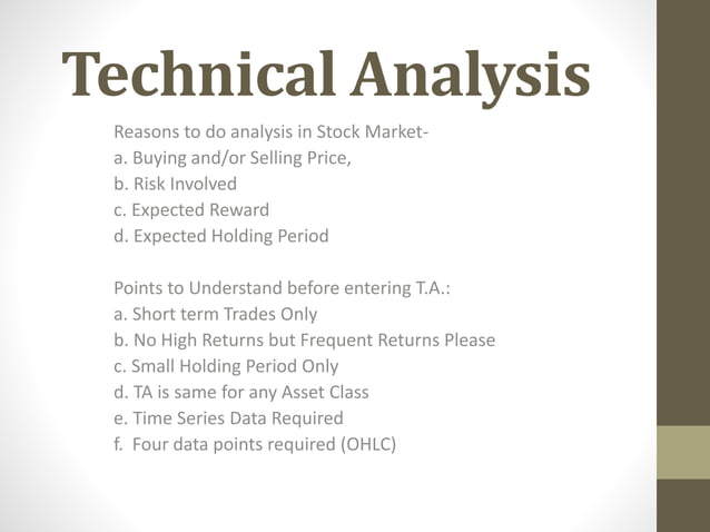 Technical Analysis Vmt Ppt