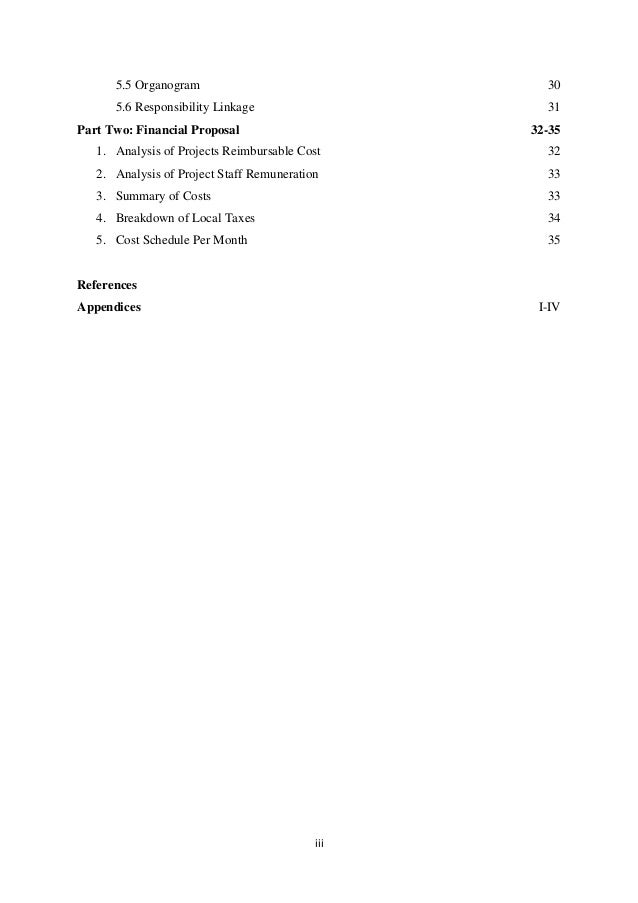 technical and financial proposal consultancy services for the prepara