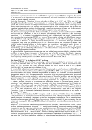 Technical and vocational education and training in ghana a tool for ...