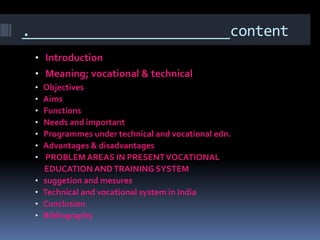 Technical and vocational in distance education | PPTX