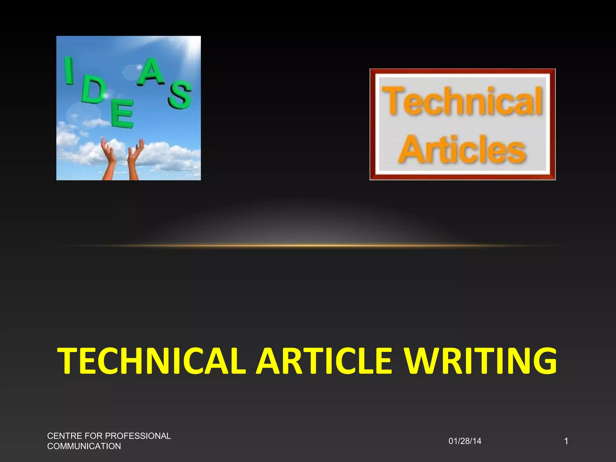 Article writing on technology
