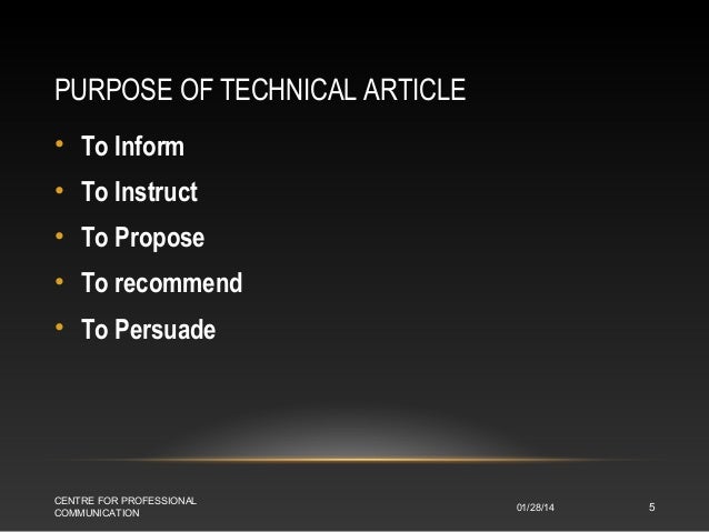 technical writing article technical writing article