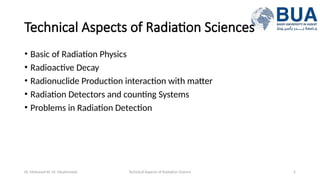 Technical Aspects Of Radiation Science lec 1.pptx