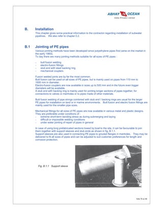 Technical catalogue submarine installations of pipes | PDF