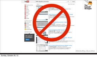 @scottabel #AdobeDay @LavaCon
Sunday, October 20, 13

 