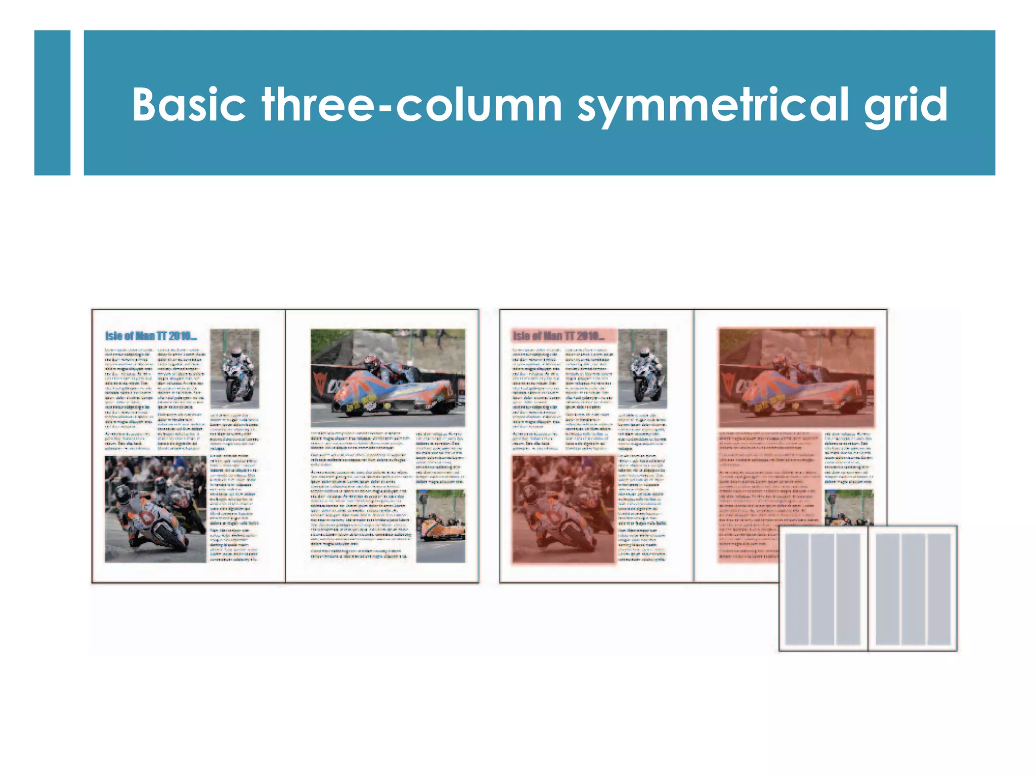 Basic three-column symmetrical grid
 