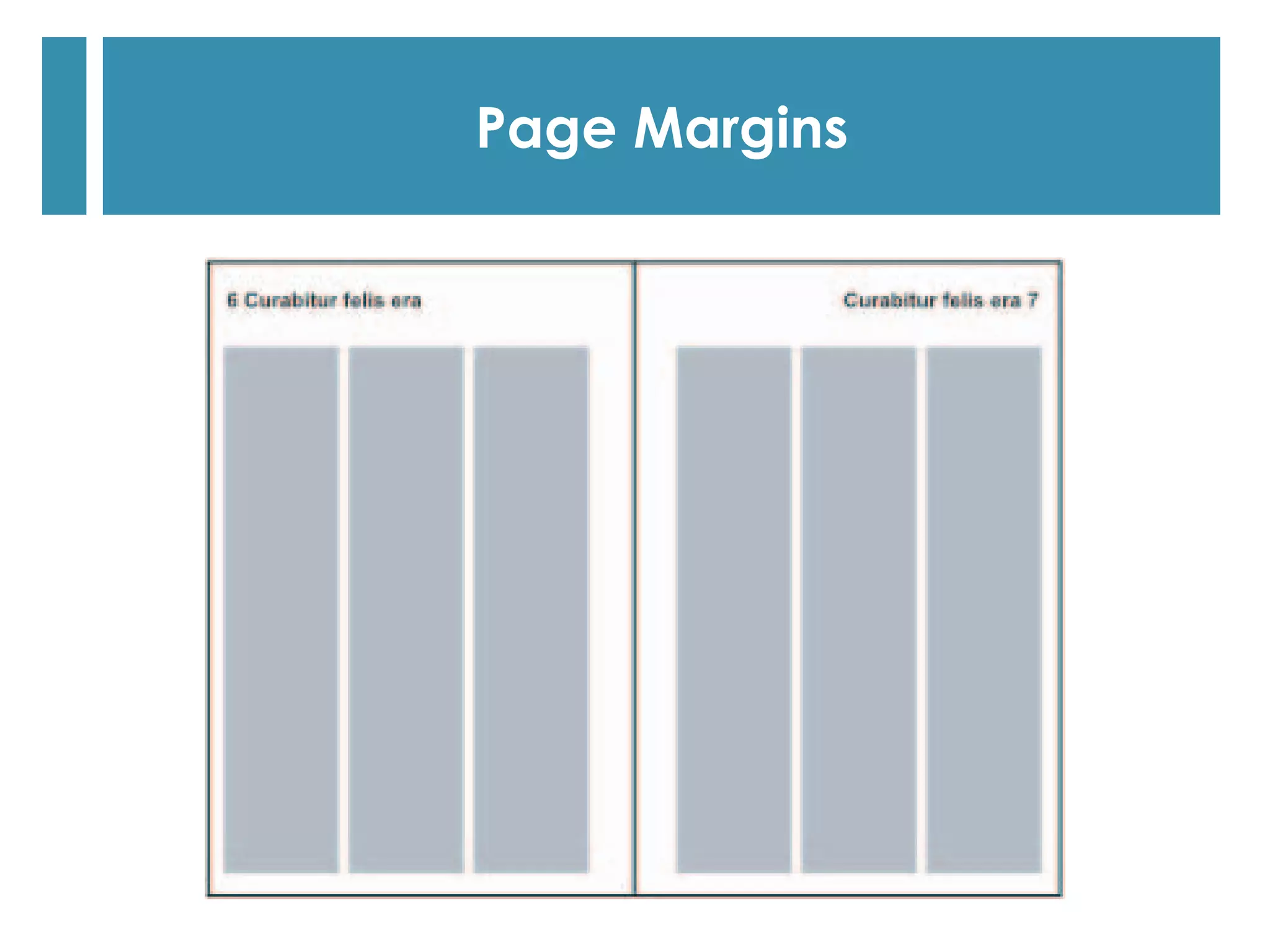Page Margins
 