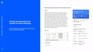 31
Entities are Extracted From
Content to Inform Rankings
When Google is processing content, they
extract ad score entities.
TECHNICALCONTENTOPTIMIZATION
 