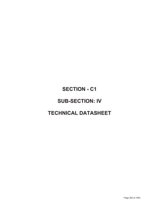 SECTION - C1
SUB-SECTION: IV
TECHNICAL DATASHEET
Page 293 of 1054
 
