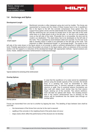 Technical data sheet for post-installed rebar according to EC2 | PDF
