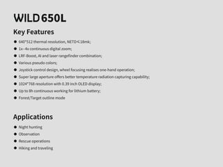 Technical Data | ThermTec Wild 650L | Optics Trade | PPT