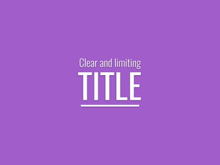 TITLE
Clear and limiting
 