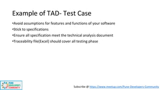 Tad Example Technical Documentation Within SDLC | PPTX
