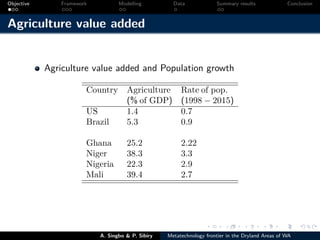 Technical efficiency of producers’ in the dryland areas of west africa   a multiioutput stochaistic metafrontier approach