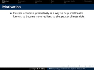 Technical efficiency of producers’ in the dryland areas of west africa   a multiioutput stochaistic metafrontier approach