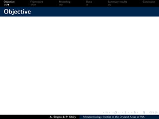 Technical efficiency of producers’ in the dryland areas of west africa   a multiioutput stochaistic metafrontier approach