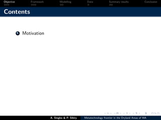 Technical efficiency of producers’ in the dryland areas of west africa   a multiioutput stochaistic metafrontier approach