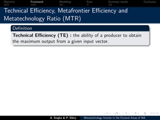 Technical efficiency of producers’ in the dryland areas of west africa   a multiioutput stochaistic metafrontier approach