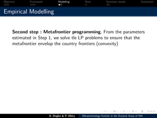 Technical efficiency of producers’ in the dryland areas of west africa   a multiioutput stochaistic metafrontier approach