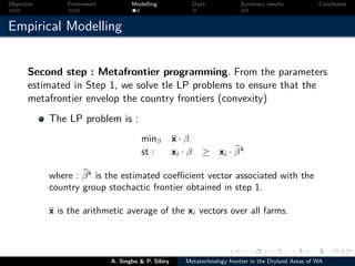 Technical efficiency of producers’ in the dryland areas of west africa   a multiioutput stochaistic metafrontier approach
