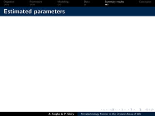 Technical efficiency of producers’ in the dryland areas of west africa   a multiioutput stochaistic metafrontier approach
