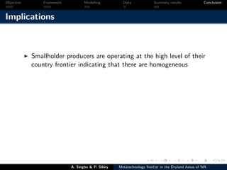 Technical efficiency of producers’ in the dryland areas of west africa   a multiioutput stochaistic metafrontier approach