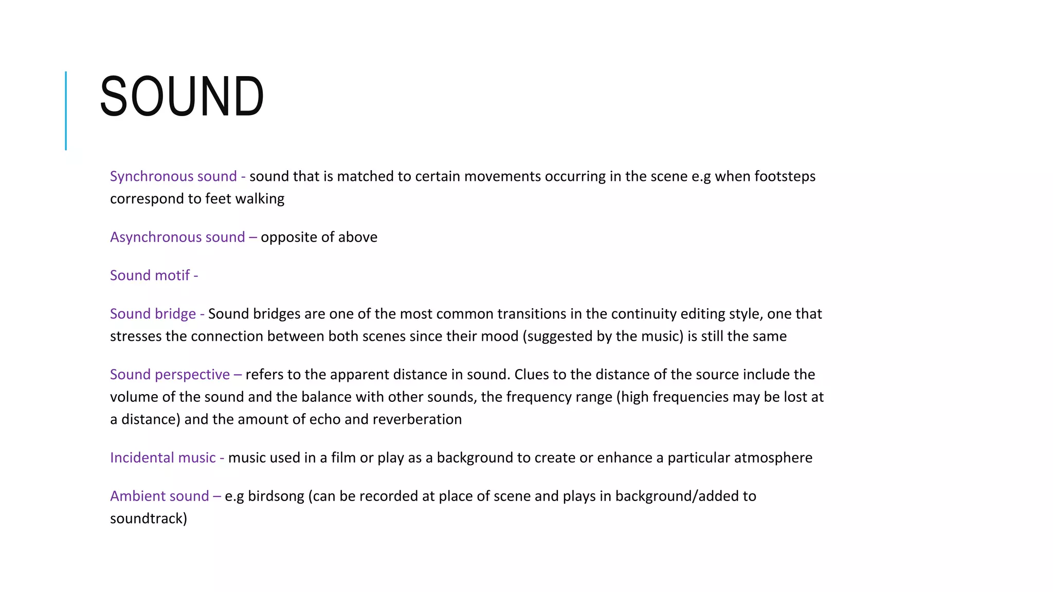 Technical elements of film | PPTX