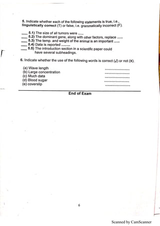 Technical writing exams | PDF