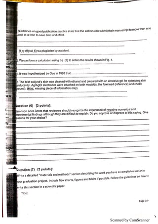 Technical writing exams | PDF