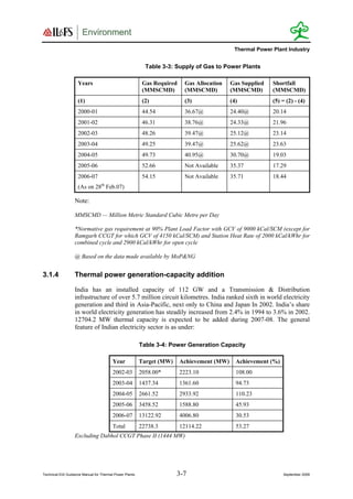 Technical guidance manual for thermal pp for moef by ilfs | PDF