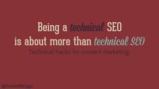 Technical Hacks for Content Marketing