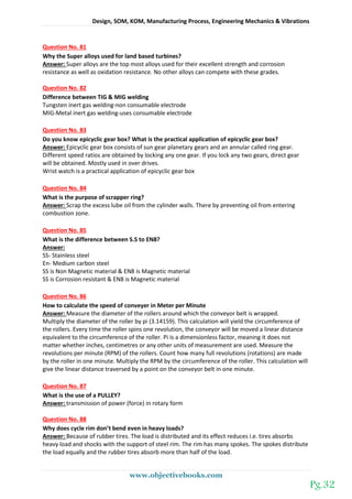 Technical interview mechanical engineering objective book | PDF