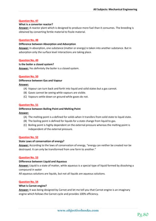 Technical interview mechanical engineering objective book | PDF