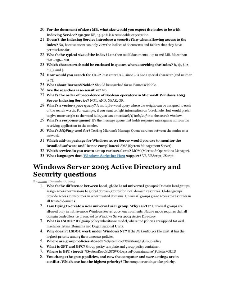 sysadmin interview questions rome fontanacountryinn com network administrator interview questions