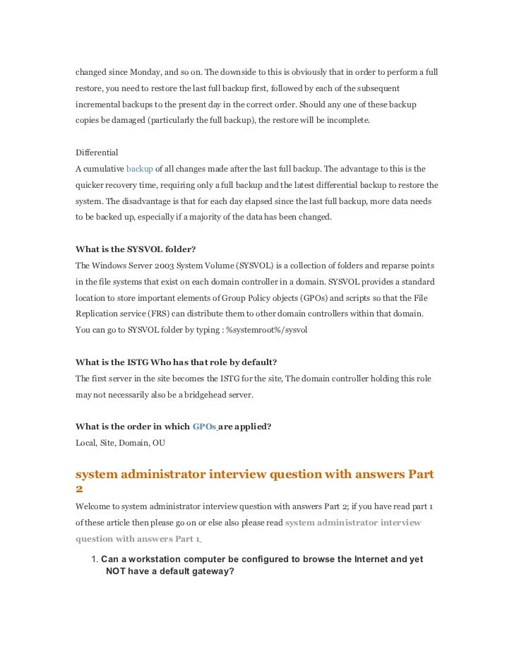 system admin interview questions zaxa tk network administrator interview questions